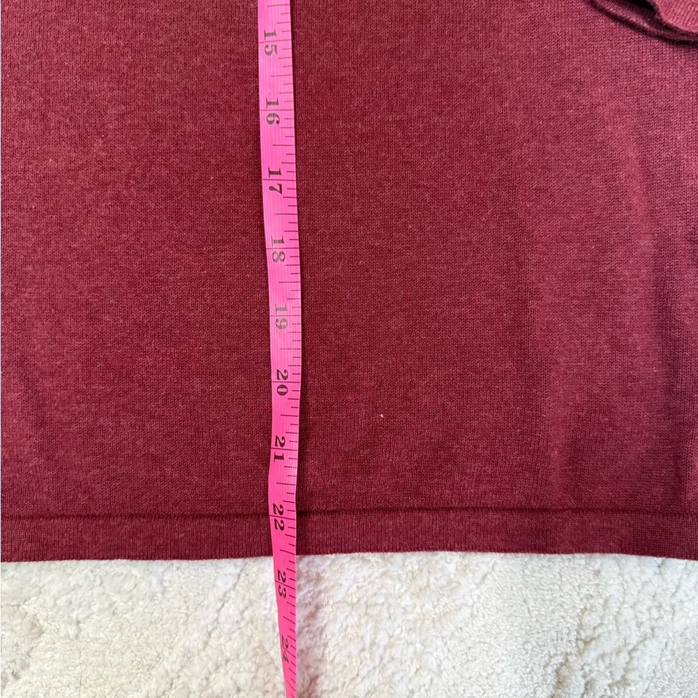 Pact Organic Cotton V Neck Sweater L Rust Soft Minimalist Capsule - Picture 5 of 6